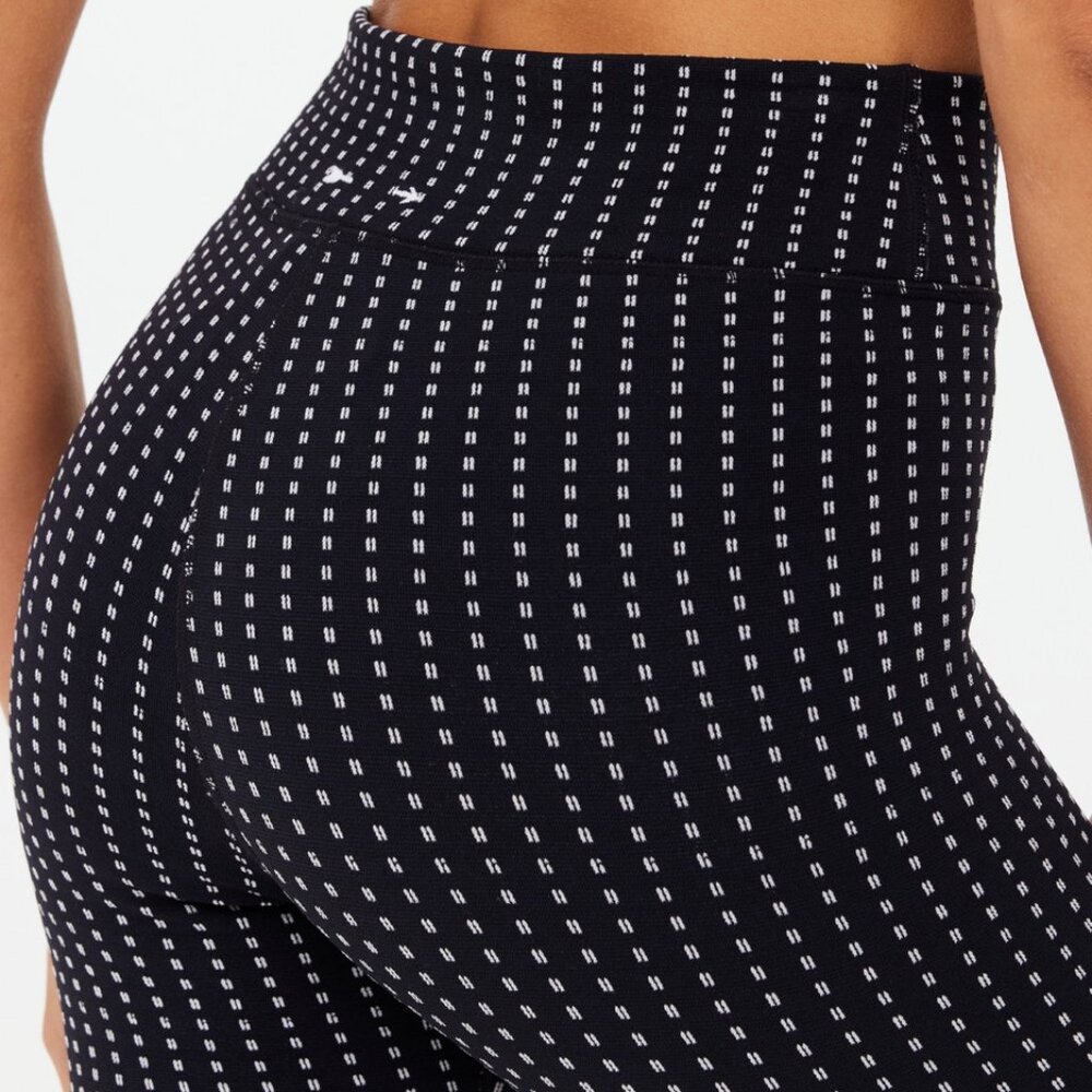 The Upside ZENITH 25IN MIDI PANT, black and white, pinstripe, size S, M or L NWT